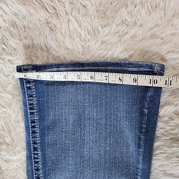 Sky Women's Blue Embroidered Jeans Brand New Low Rise Flare - Picture 12 of 14